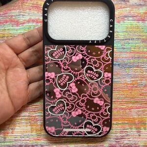 IPHONE 17 PRO Hello Kitty Black and Pink Phone Case- Mag Safe